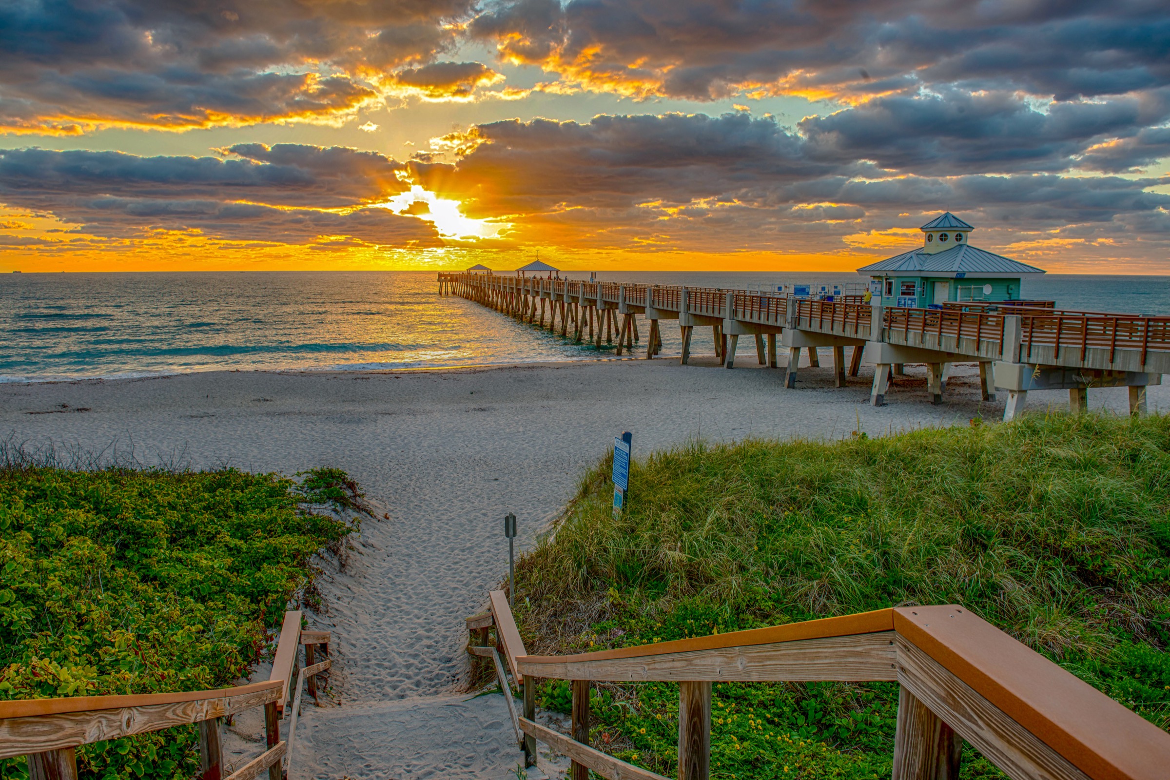 Juno Beach Pier at sunset - Juno Beach Florida real estate